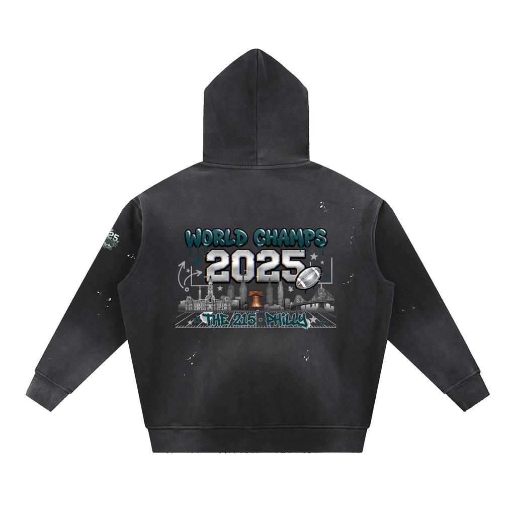 Philadelphia Champs Hoodie  - Vintage Washed