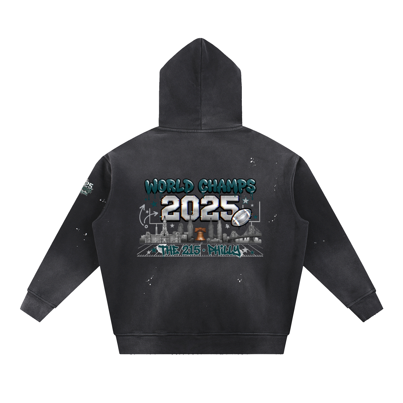 Philadelphia Champs Hoodie  - Vintage Washed