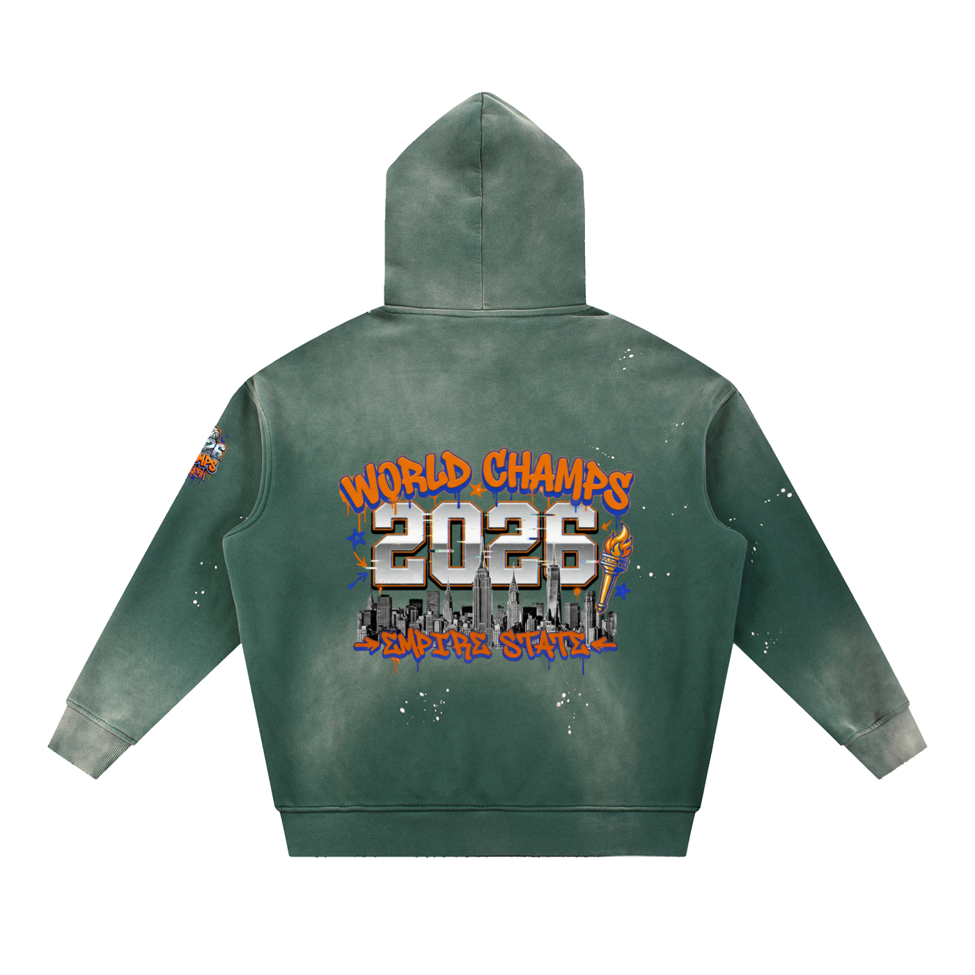 New York  Champs Hoodie – Vintage Washed