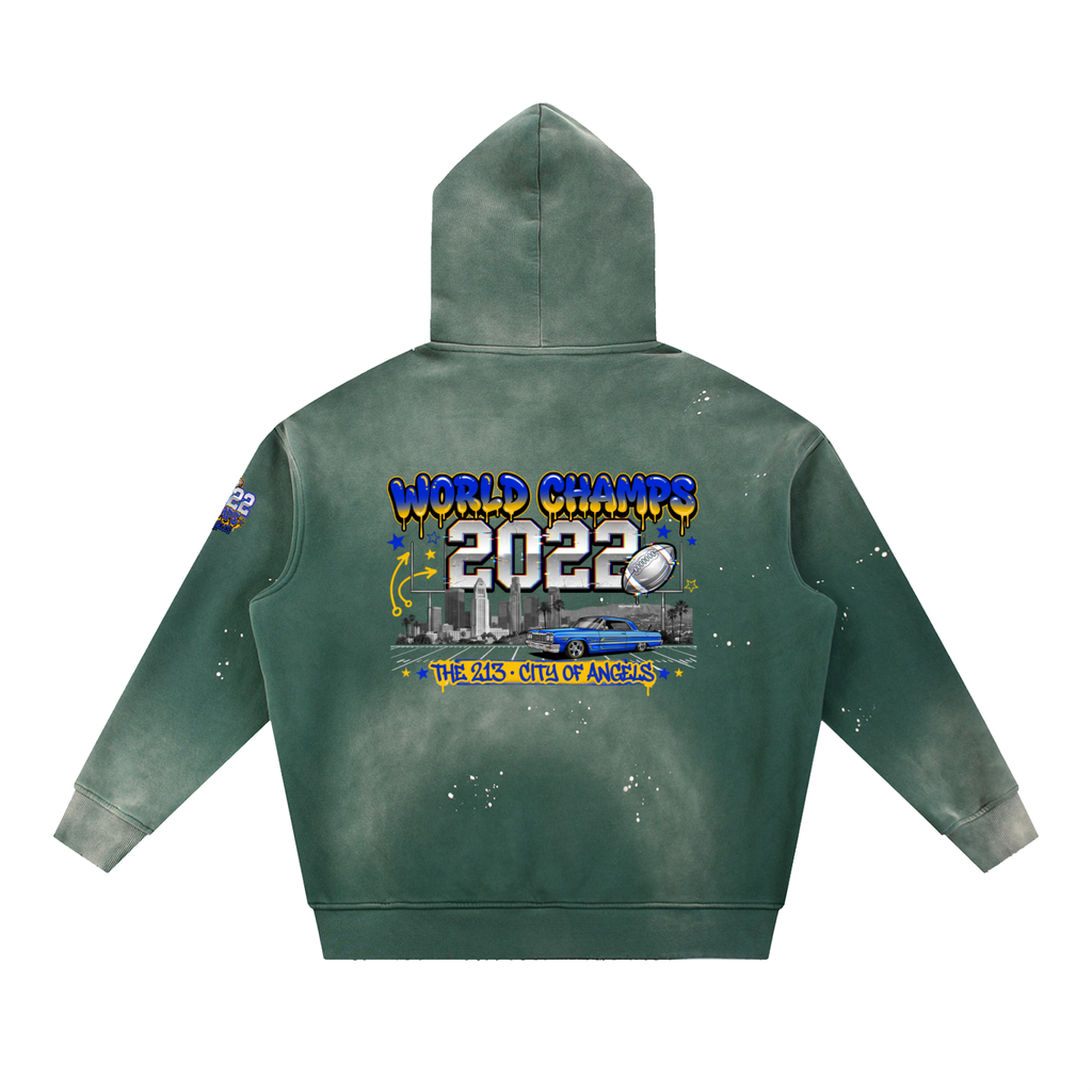 Los Angeles Champs Hoodie  - Vintage Washed