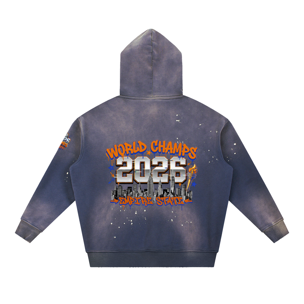 New York  Champs Hoodie – Vintage Washed