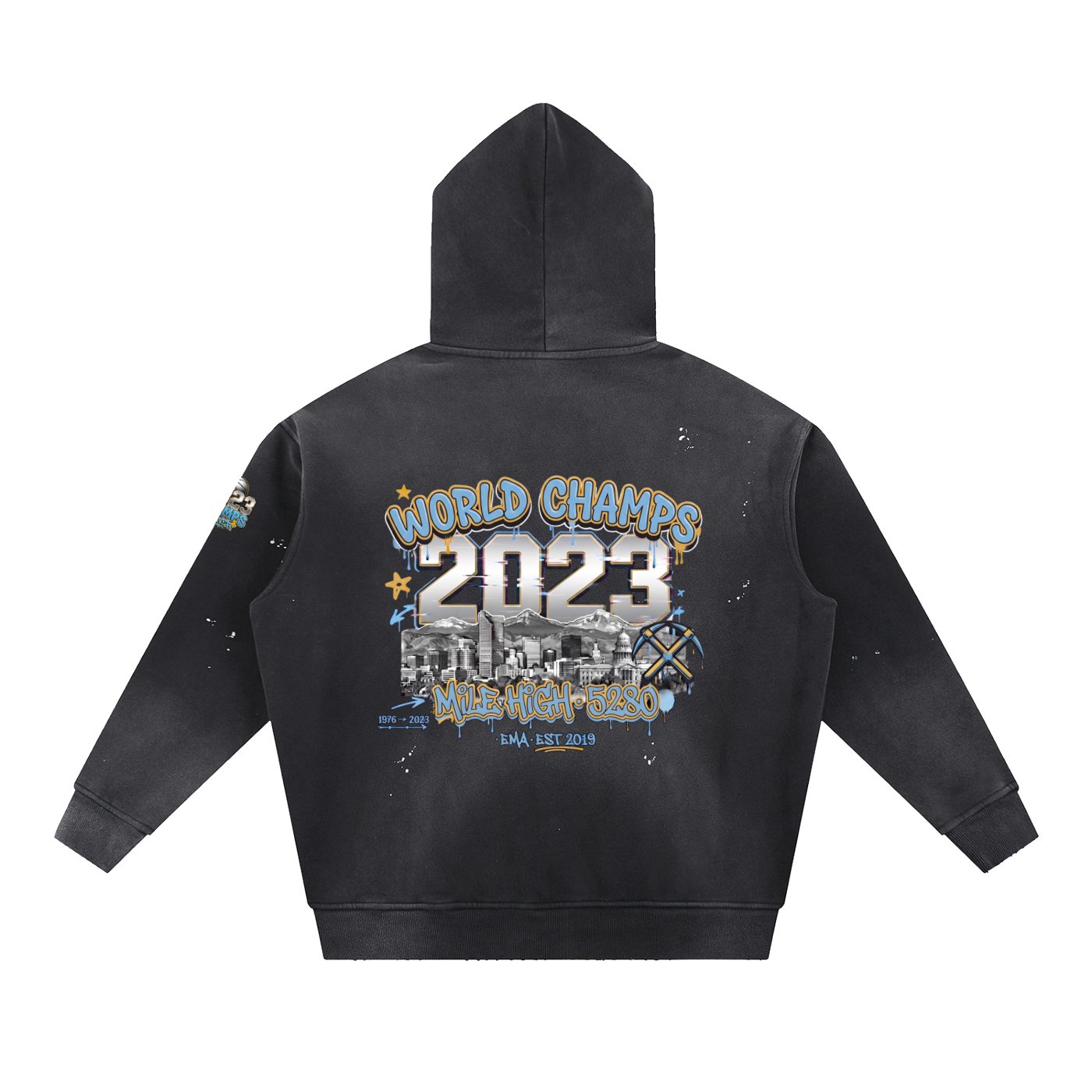 Denver Champs Hoodie – Vintage Washed