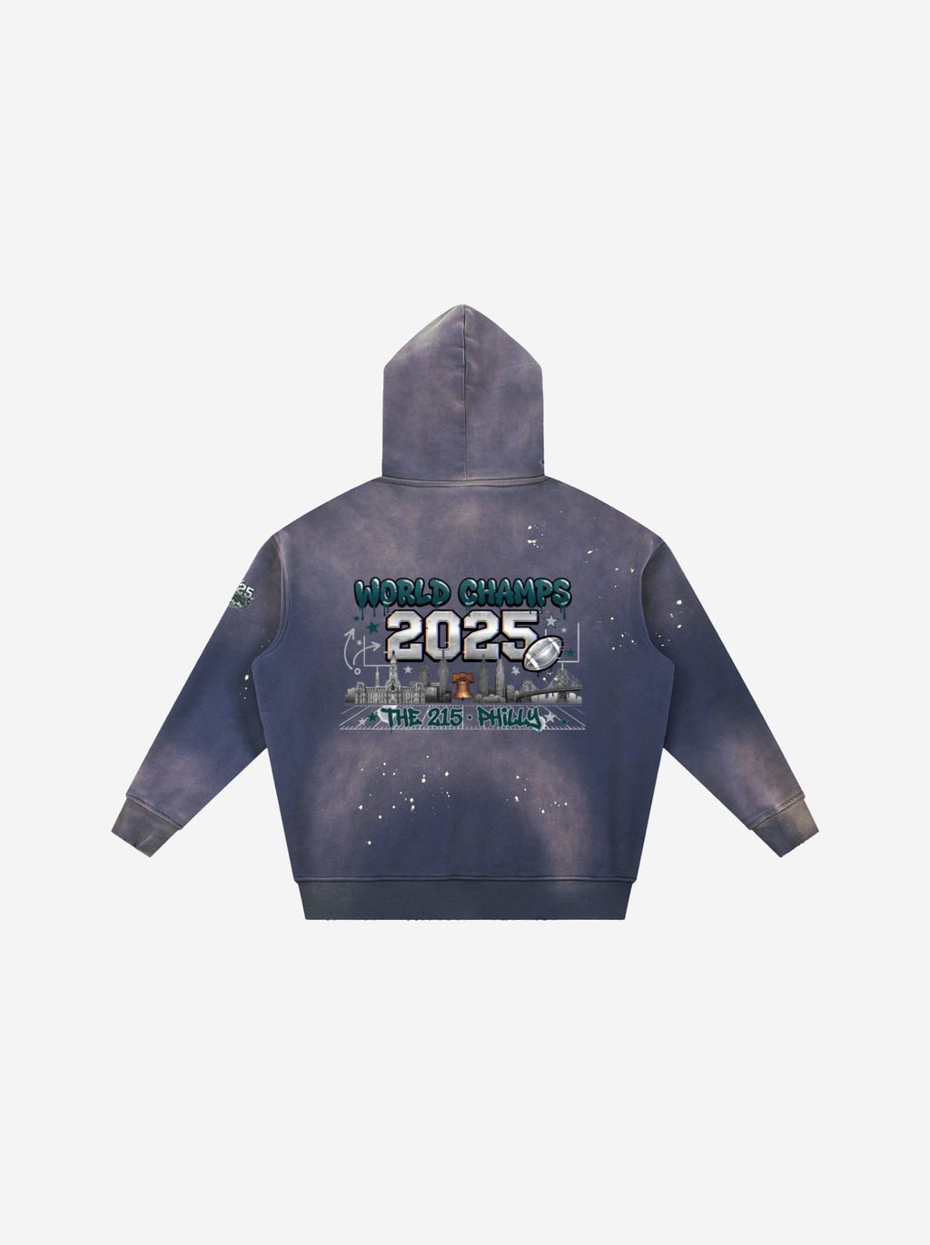 Philadelphia Champs Hoodie  - Vintage Washed