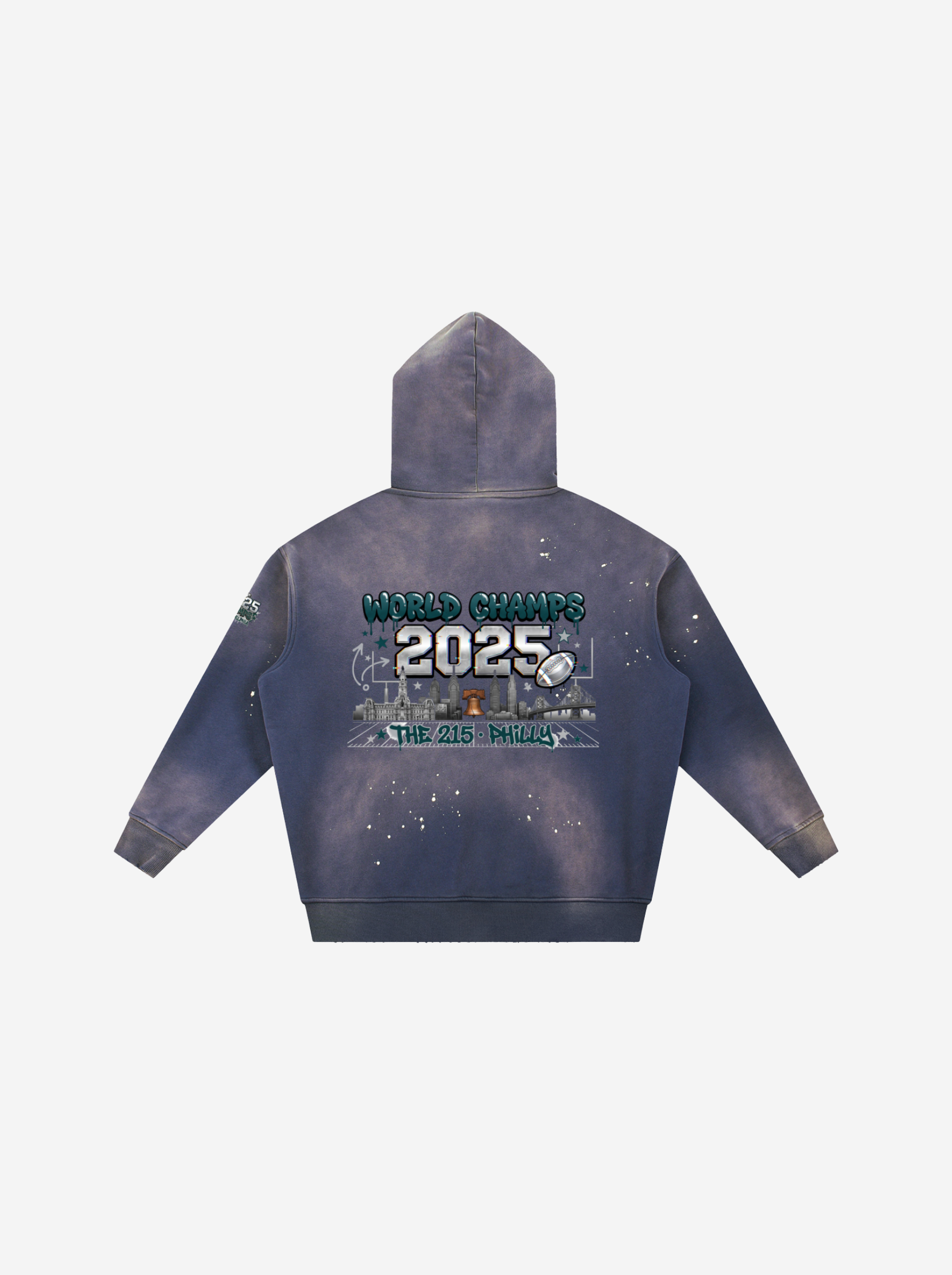 Philadelphia Champs Hoodie  - Vintage Washed