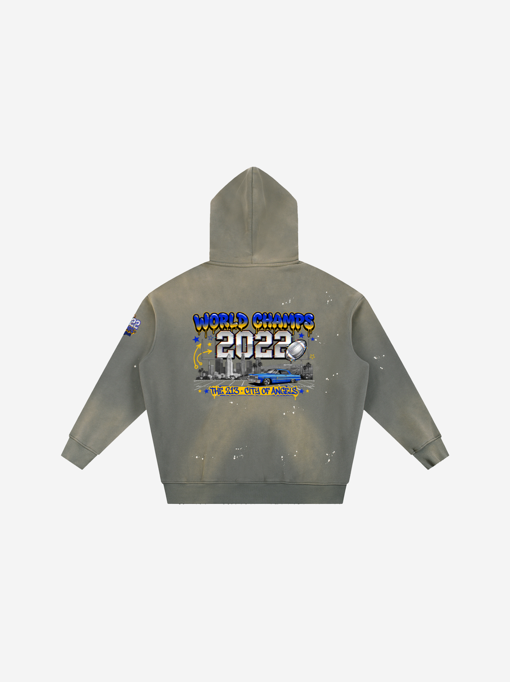 Los Angeles Champs Hoodie  - Vintage Washed