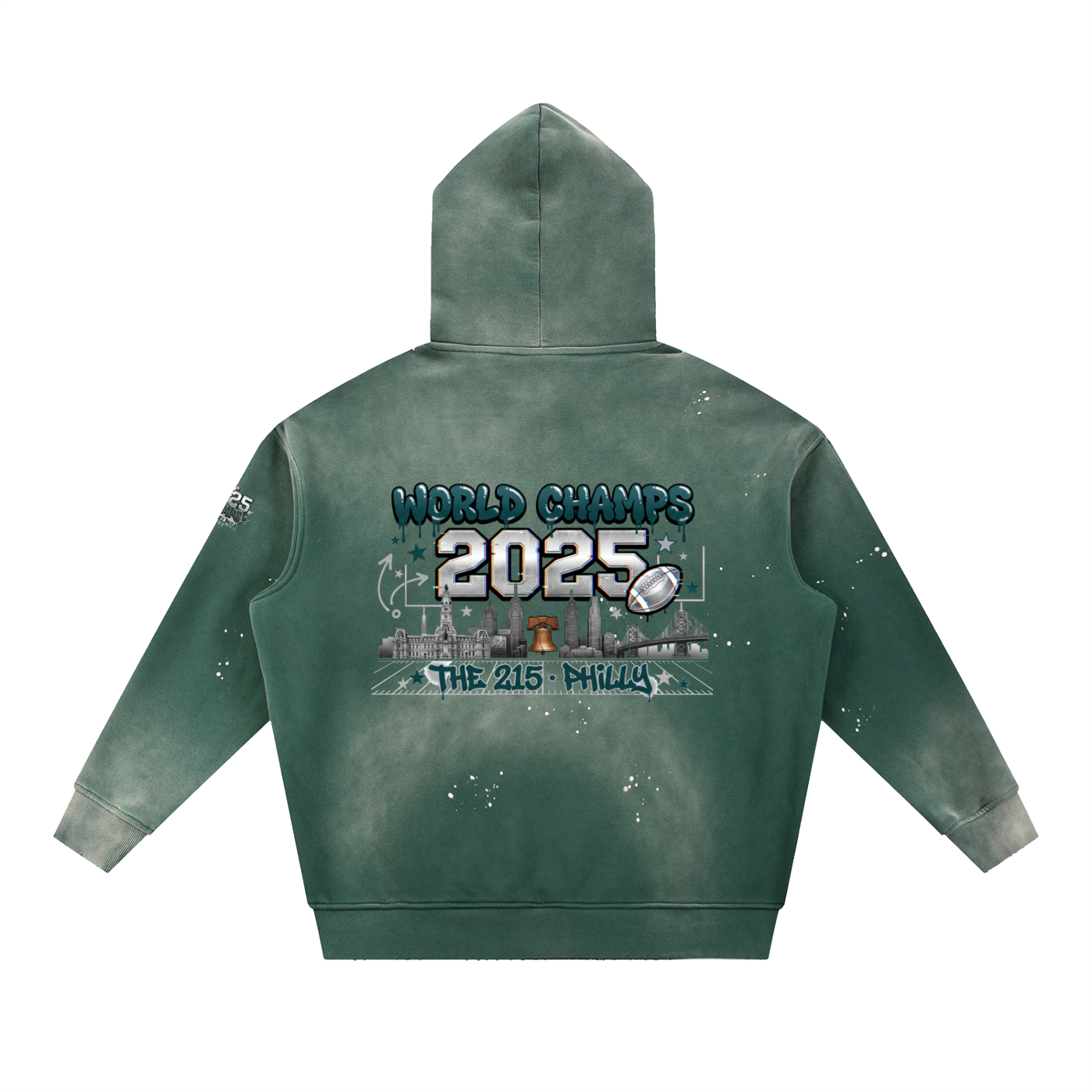 Philadelphia Champs Hoodie  - Vintage Washed