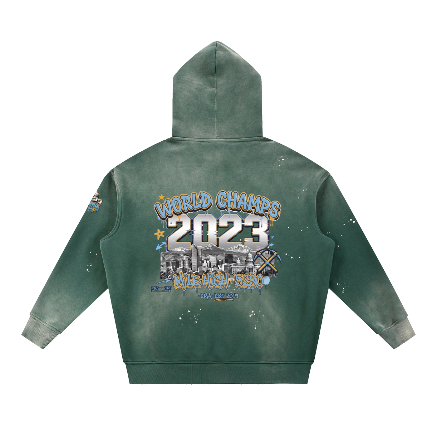 Denver Champs Hoodie – Vintage Washed