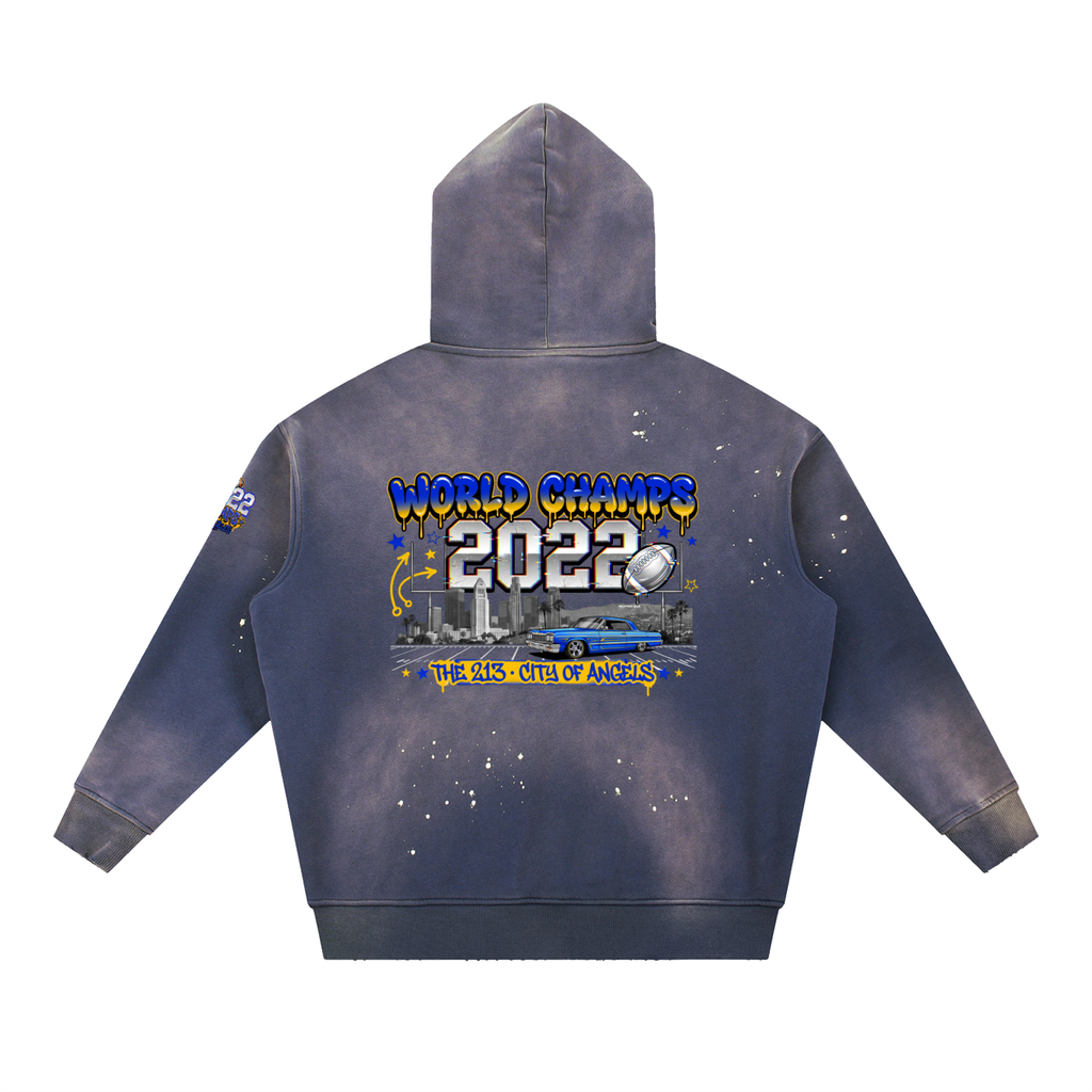 Los Angeles Champs Hoodie  - Vintage Washed
