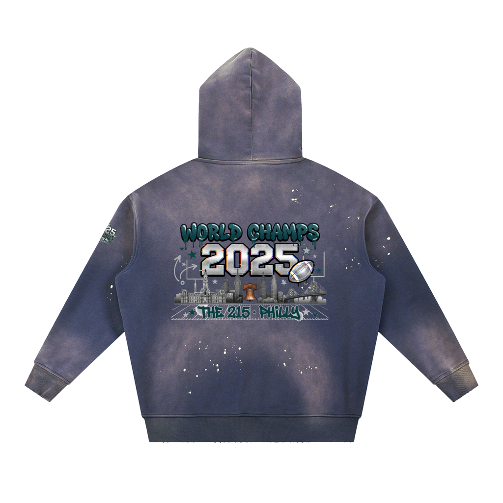 Philadelphia Champs Hoodie  - Vintage Washed