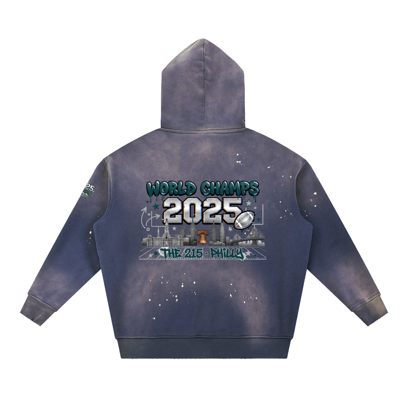 Philadelphia Champs Hoodie  - Vintage Washed