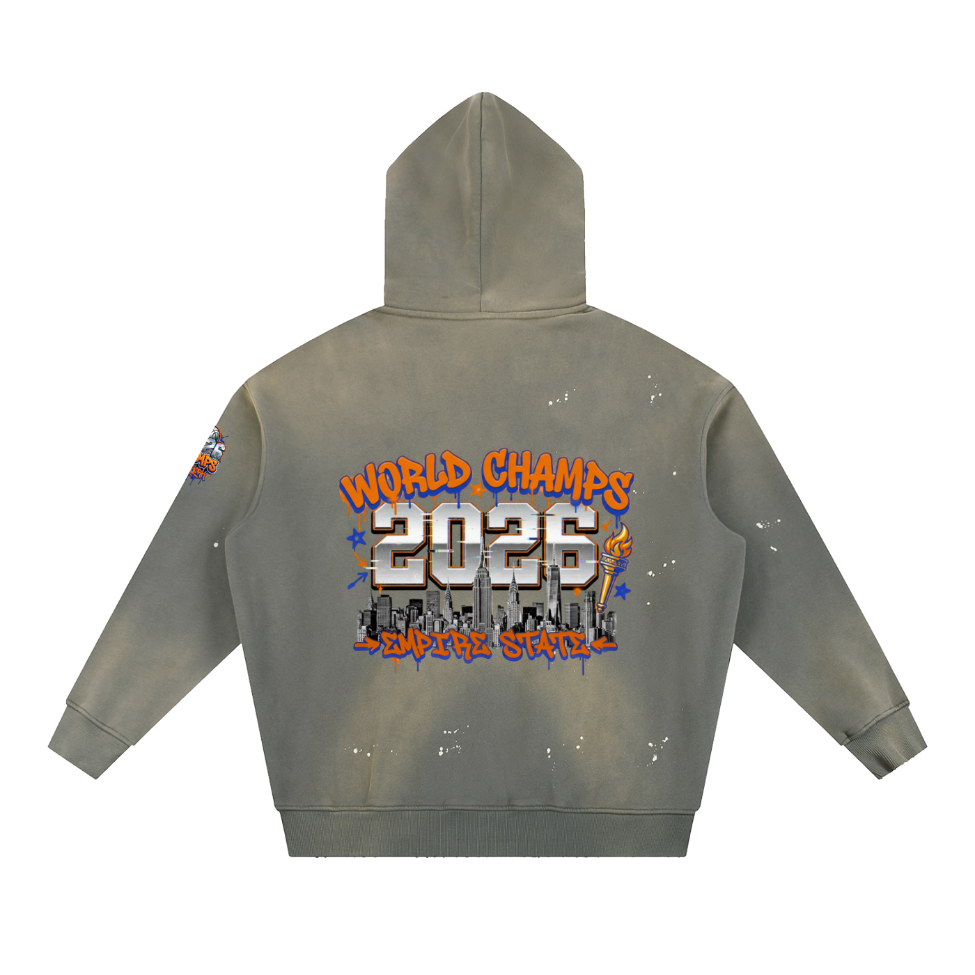 New York  Champs Hoodie – Vintage Washed